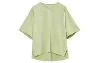 LOEWE Solid Color Crew Neck Pullover Short Sleeved T Shirt Women's Light Green