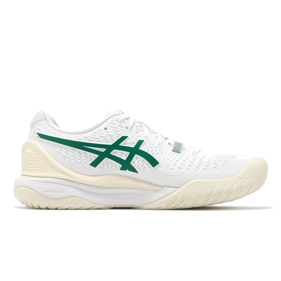(WMNS) ASICS Gel-Resolution 9 'White Pitch Green' 1042A246-101