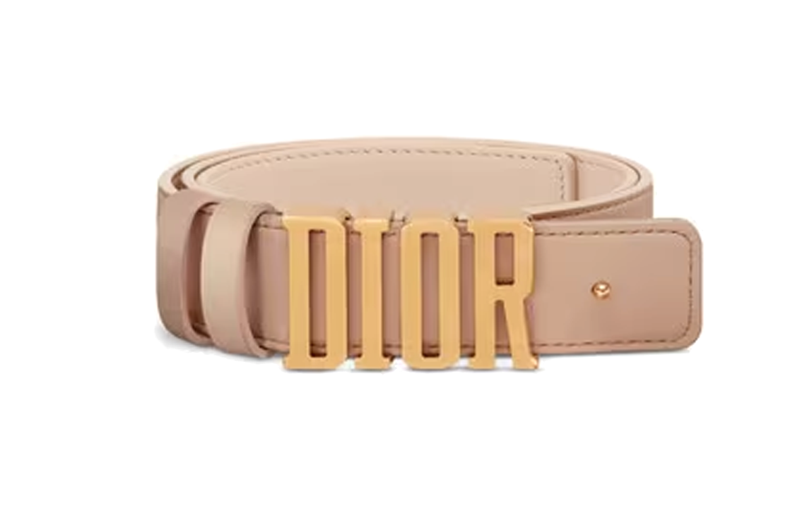 DIOR Cow Leather Belts Women's Width  3cm