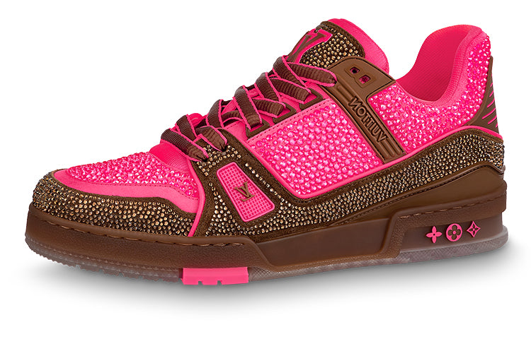 LOUIS VUITTON Trainers 'Crystal Pink And Brown'