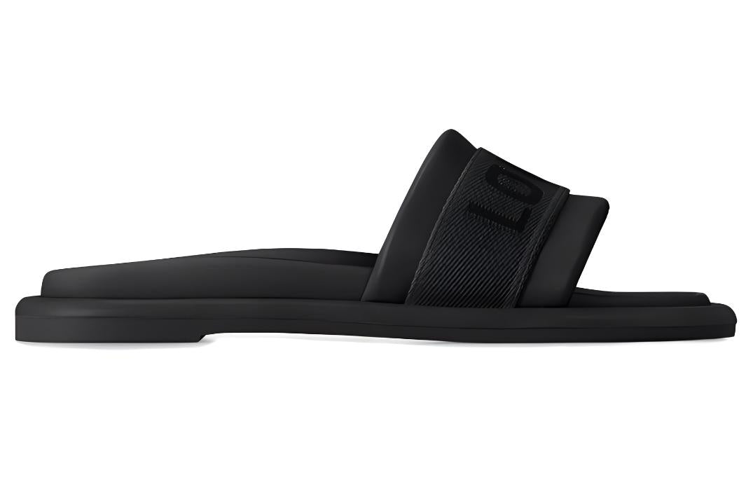 LOUIS VUITTON Bliss Slide Slippers Women's Black