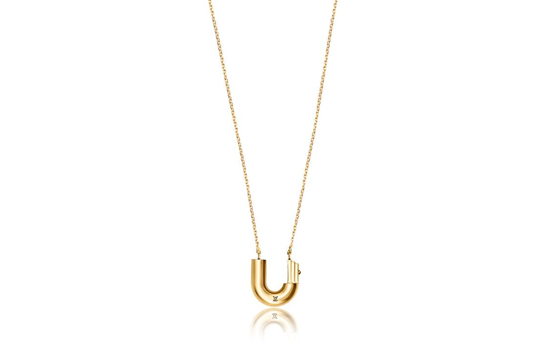 LOUIS VUITTON Lv & Me Necklace Letter U
