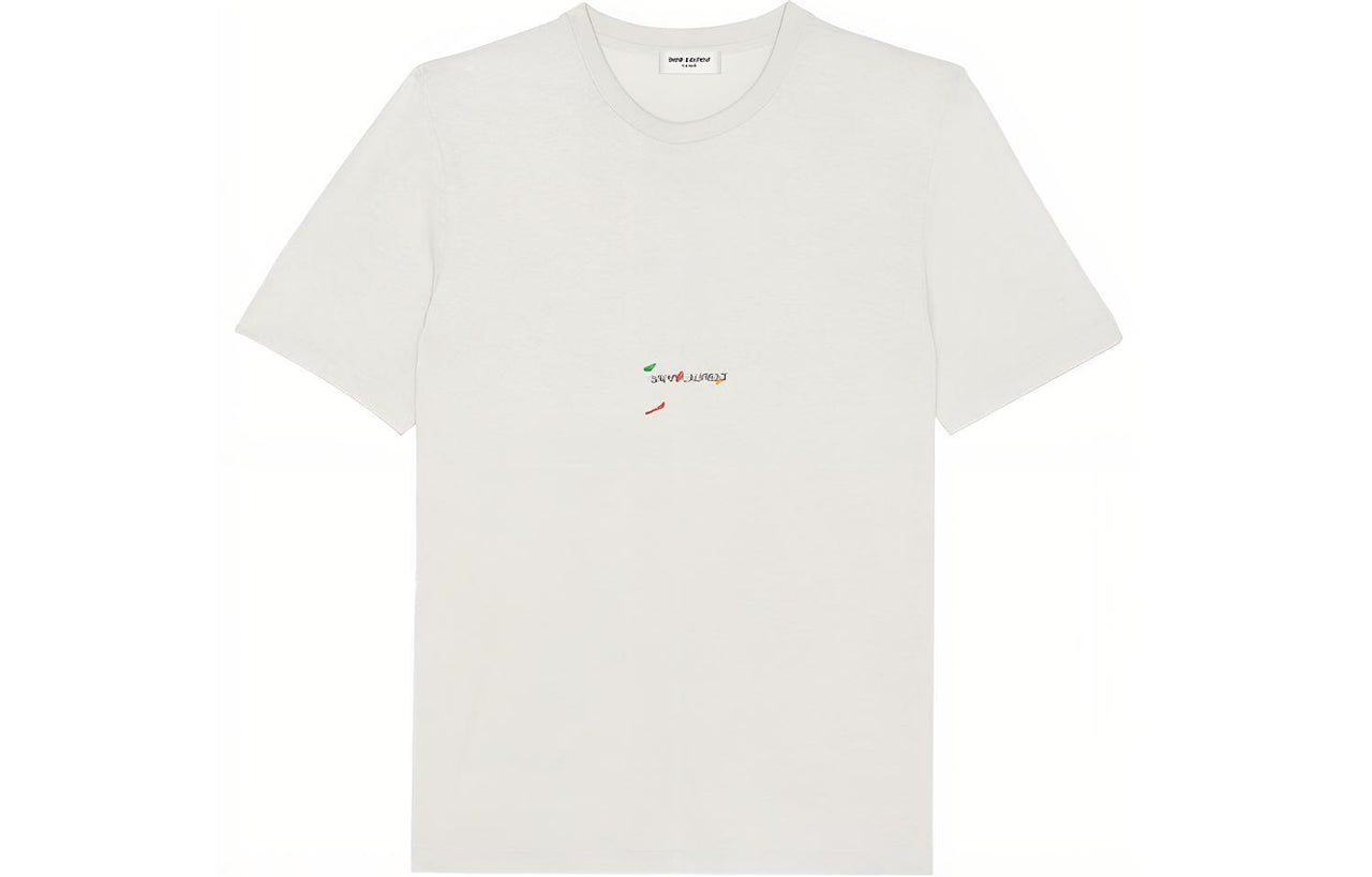 SAINT LAURENT Rive Gauche T Shirt Pierre/Multicolor