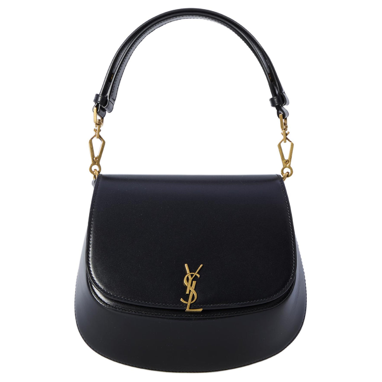 SAINT LAURENT Nolan Calfskin Handbag, Shoulder Bag Women's Black
