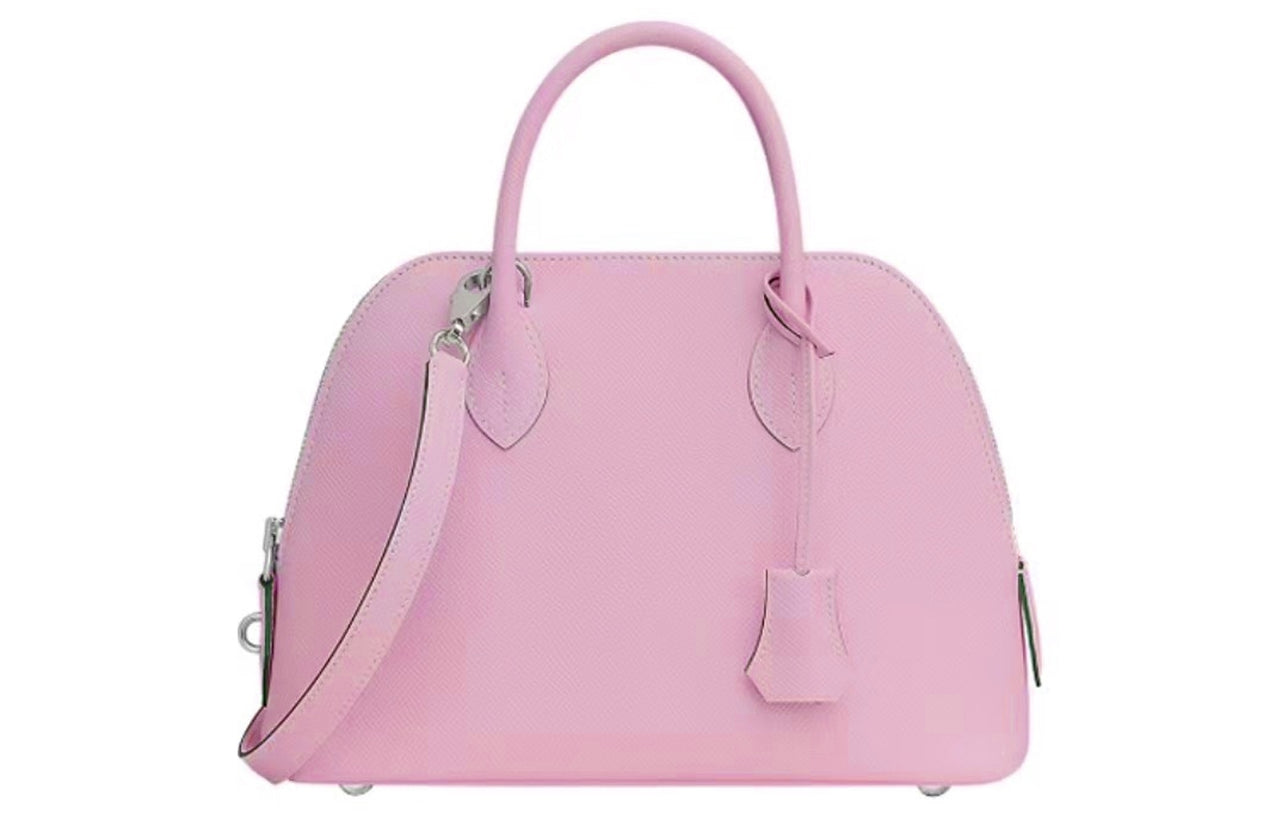 HERMES Bolide Epsom Calfskin Bowling Bag, Handbag, Shoulder Bag, Crossbody Bag Women's X9 Mallow Purple
