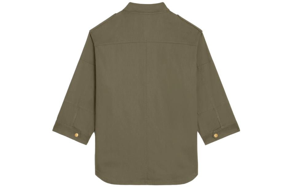 CELINE Coats Women's Army Green