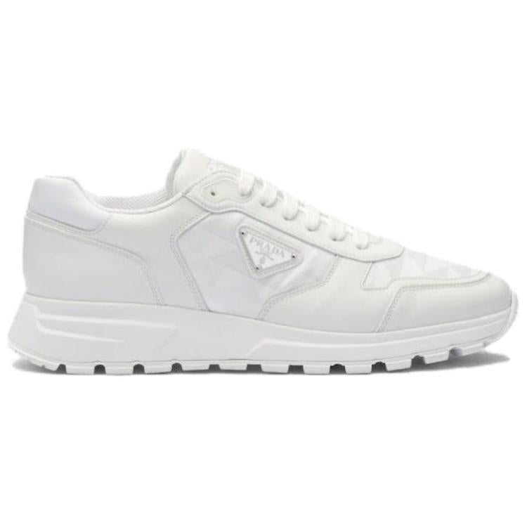 PRADA Leather And Re-Nylon 'White'