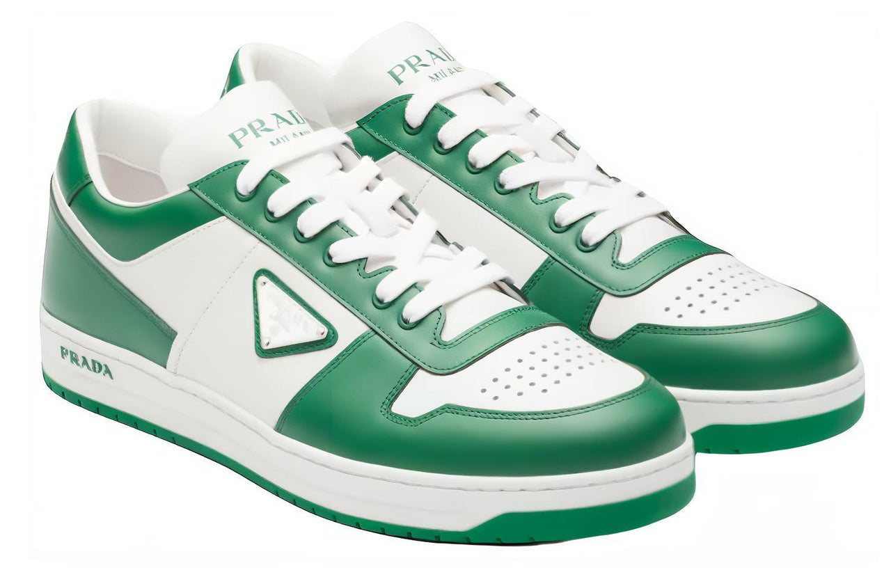 PRADA Downtown Trainers 'White Green' Women's