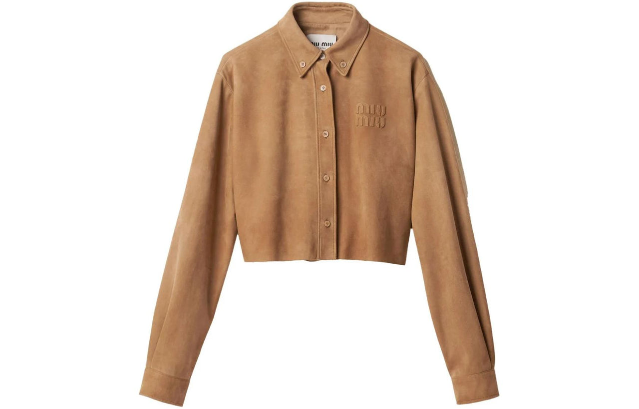 MIU MIU Jackets Coats Women's Camel Brown