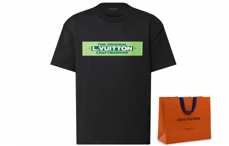 LOUIS VUITTON L.Vuitton Printed T-shirt Black