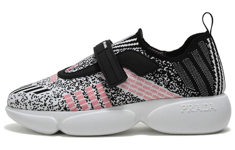 PRADA Cloudbust Breathable Low Top Sports Casual Shoes Women's Pink White