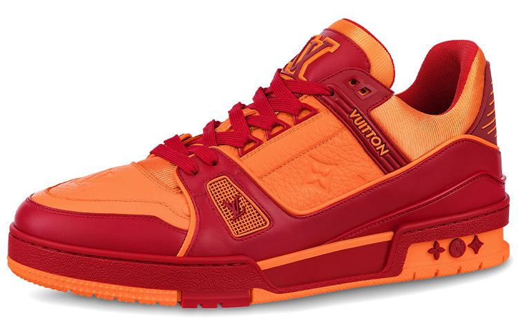 LOUIS VUITTON Trainers 'Orange Monogram With Red'