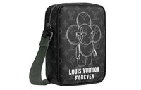 LOUIS VUITTON Vivienne Small Canvas With Leather Shoulder Bag Crossbody Bag Regular Men's Black