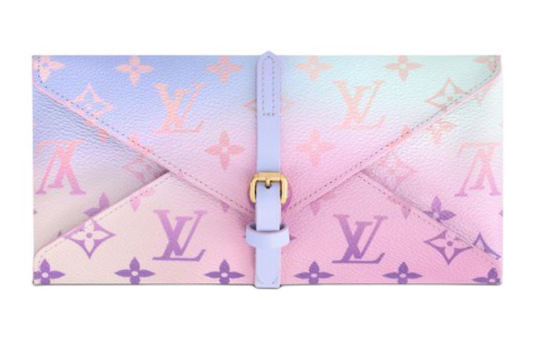 LOUIS VUITTON Metal Clutch Women's Pink & Purple