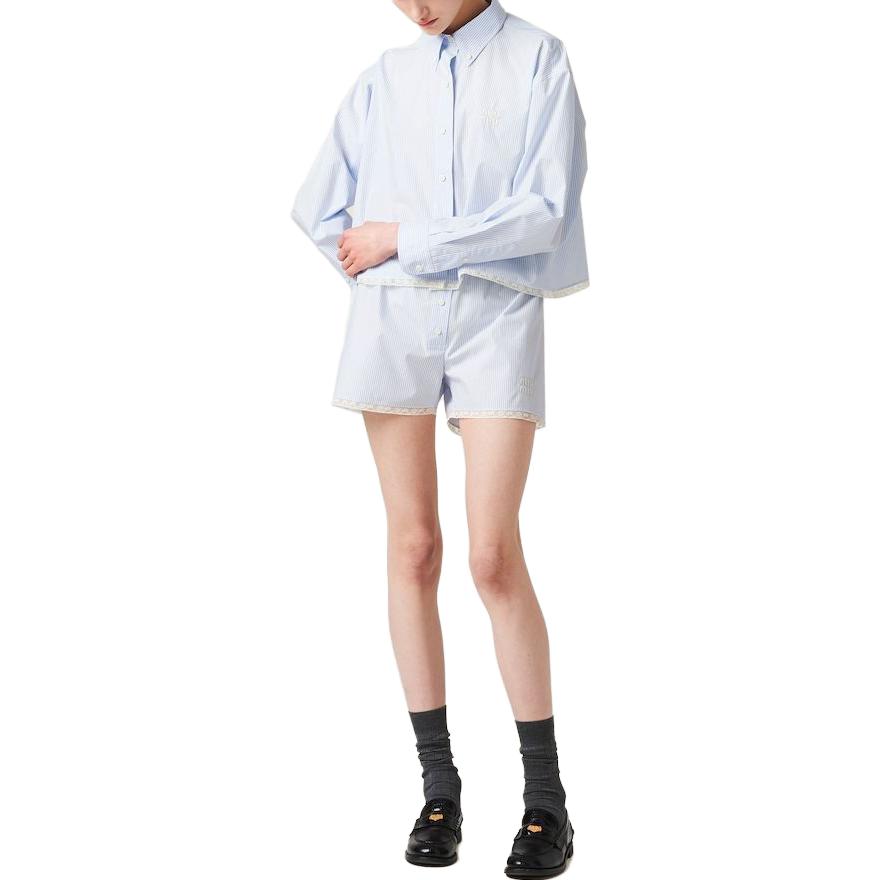 MIU MIU SS23 Casual Shorts Unisex Blue