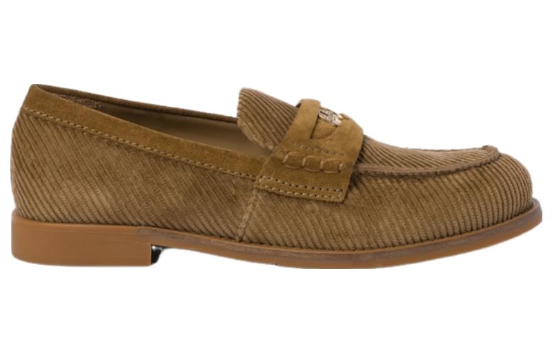 MIU MIU Loafers 2cm Women's Cinnamon