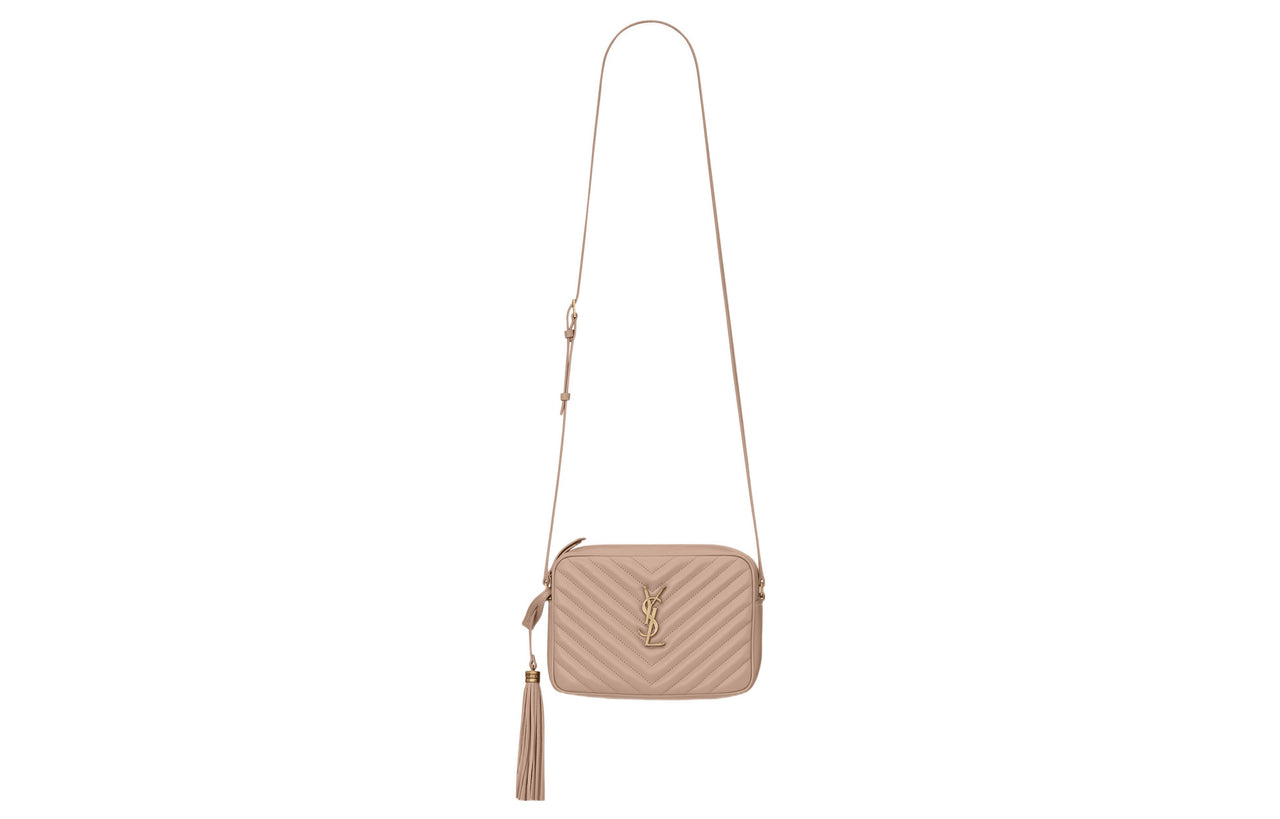 SAINT LAURENT Calfskin Camera Bag, Crossbody Bag, Shoulder Bag Women's Rose Sand