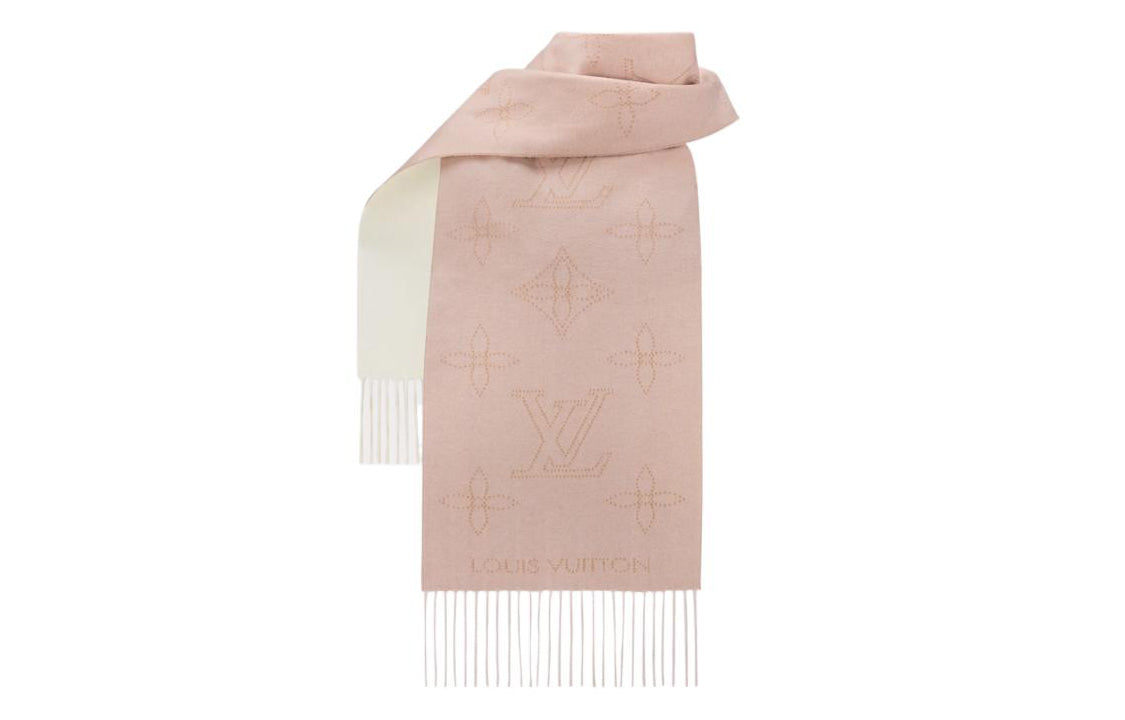 LOUIS VUITTON Knit Scarves Women's Pink