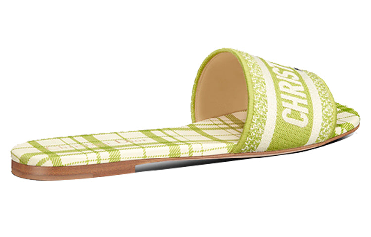 DIOR Dway Stylish Sandals Women's Green Yellow