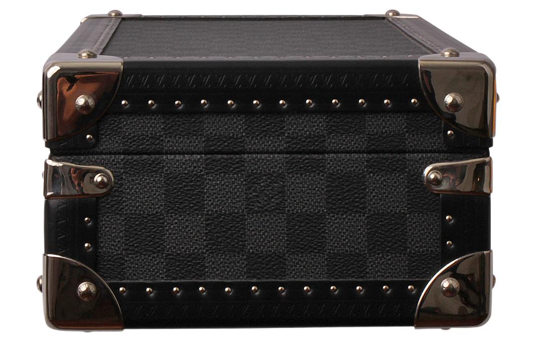 LOUIS VUITTON Cow Leather Handbag Regular Unisex Black