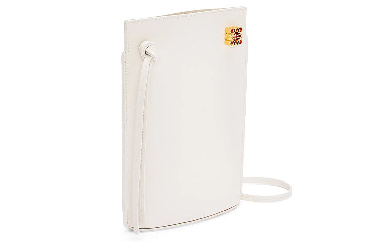 LOEWE Classic Cow Leather Handbag, Shoulder Bag, Crossbody Bag Women's Soft White