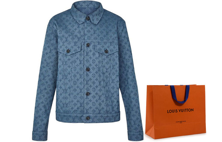 LOUIS VUITTON Denim Jacket Men's Blue
