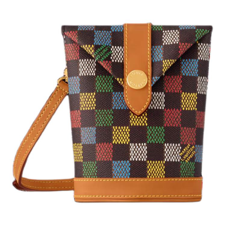 LOUIS VUITTON Coated Canvas Shoulder Bag Unisex Multicolor