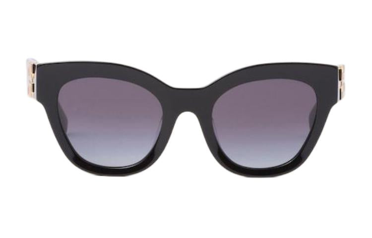 MIU MIU Irregular Shape Sunglasses Women's Black