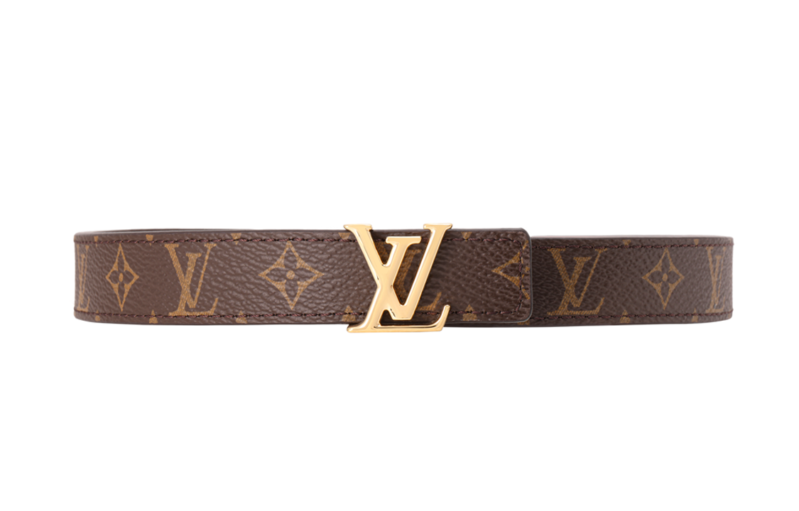 LOUIS VUITTON Cow Leather Belts Women's Brown Width  2cm