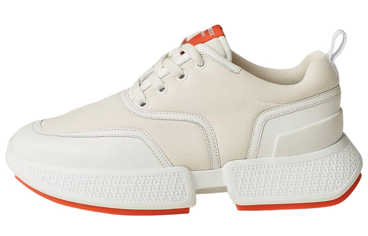 HERMES Giga Slip-Resistant Low-Top Sports Casual Shoes Women's White