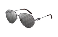 DIOR Acetate Metal Irregular Shape Sunglasses Men's Gray