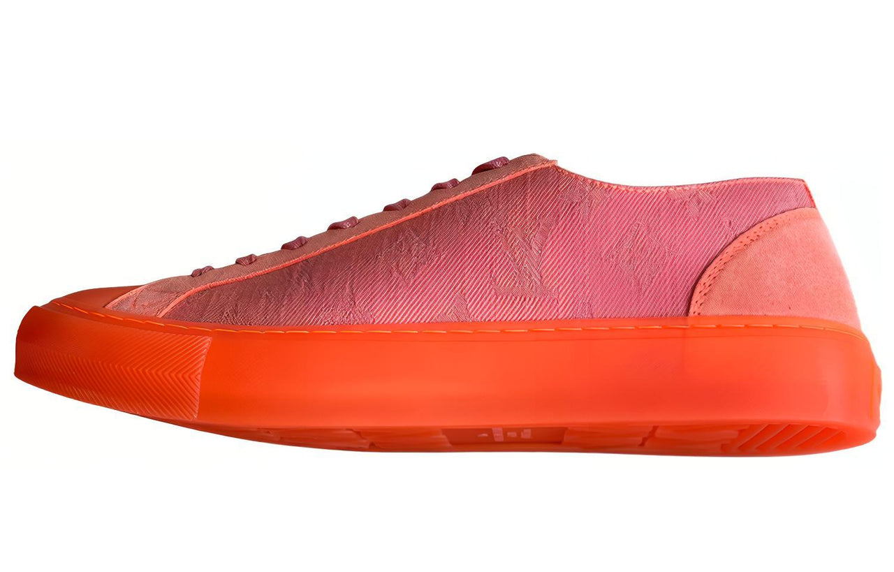 LOUIS VUITTON Wear-Resistant Low-Top Skateboard Shoes Men's Orange