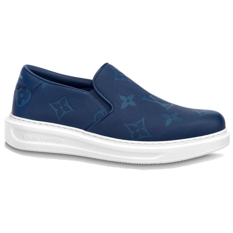 LOUIS VUITTON Beverly Hills Casual Shoes Men's Blue