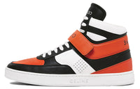CELINE CT 02 Mid Top Stylish Skateboarding Shoes Men's White Black Orange