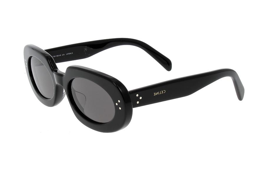 CELINE Oval Sunglasses Women's Black