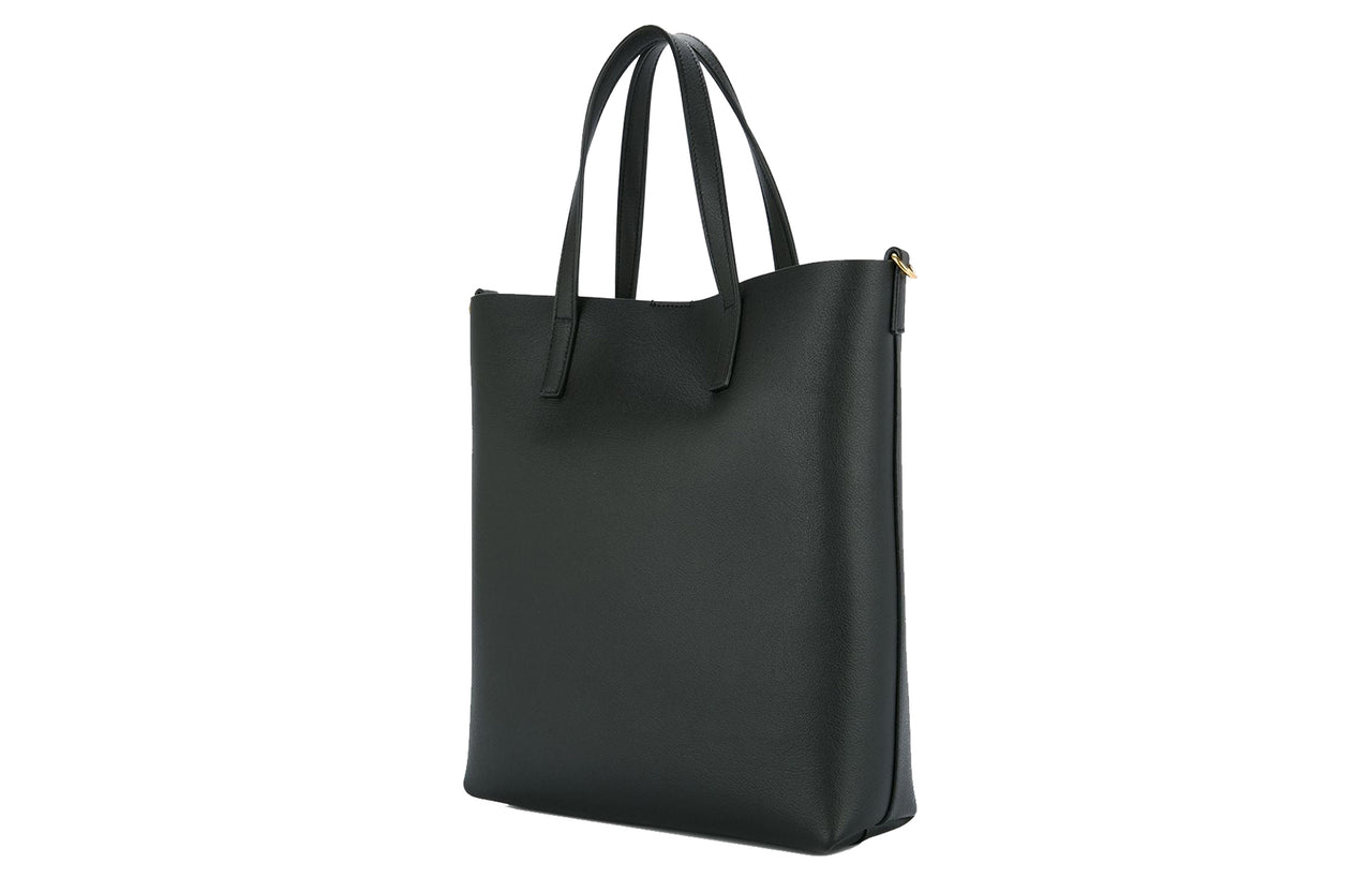 SAINT LAURENT Soft Leather Tote Bag, Shopping Bag, Shoulder Bag, Crossbody Bag, Handbag Women's Black
