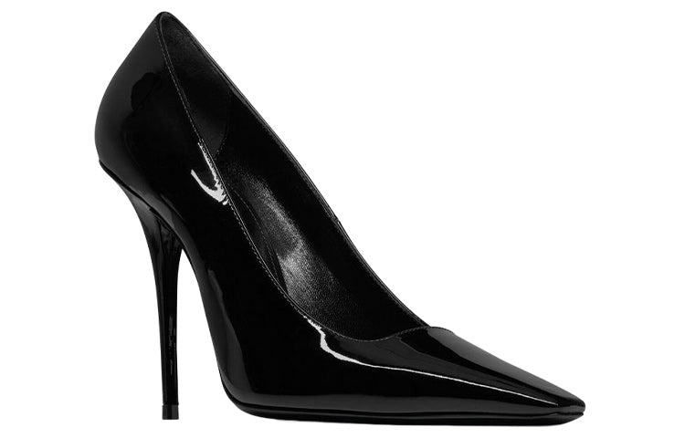 SAINT LAURENT Anja Slim Heel High Heels 11cm Women's Black