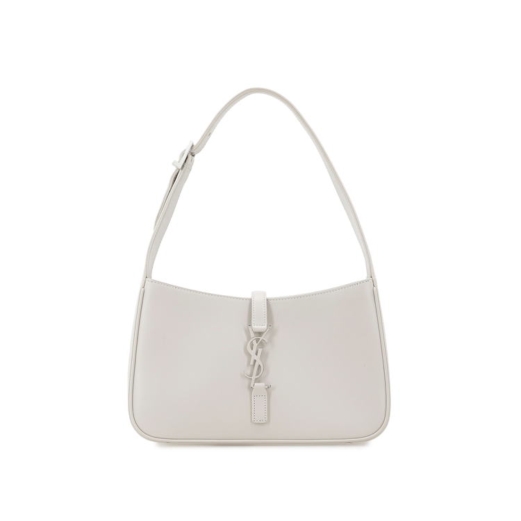 SAINT LAURENT LE5A7 Smooth Cow Leather Shoulder Bag, Hobo Bag, Handbag, Shoulder Bag Women's Beige