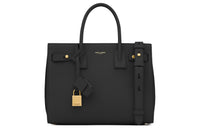 SAINT LAURENT SAC DE JOUR Calfskin Shoulder Bag, Crossbody Bag, Handbag Women's Black