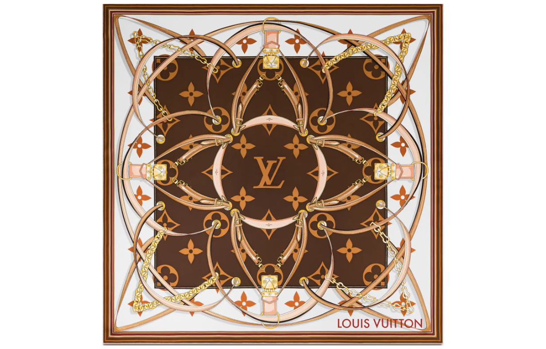 LOUIS VUITTON ULTIMATE MONOGRAM Silk Scarves Women's