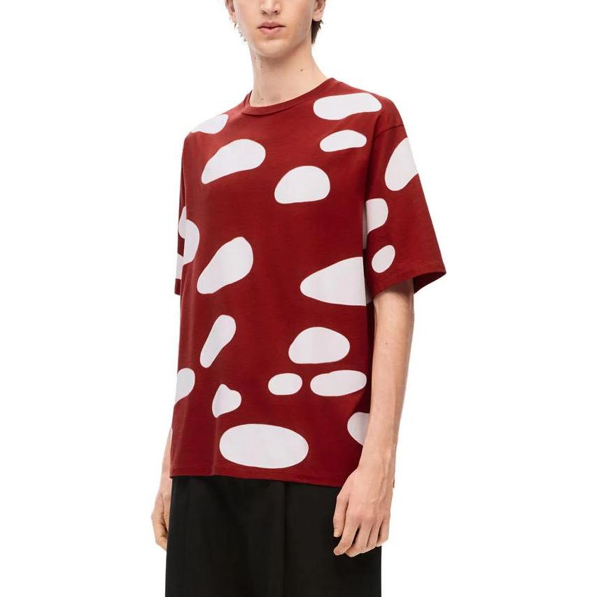 LOEWE T Shirts Men Dark Raspberry Red