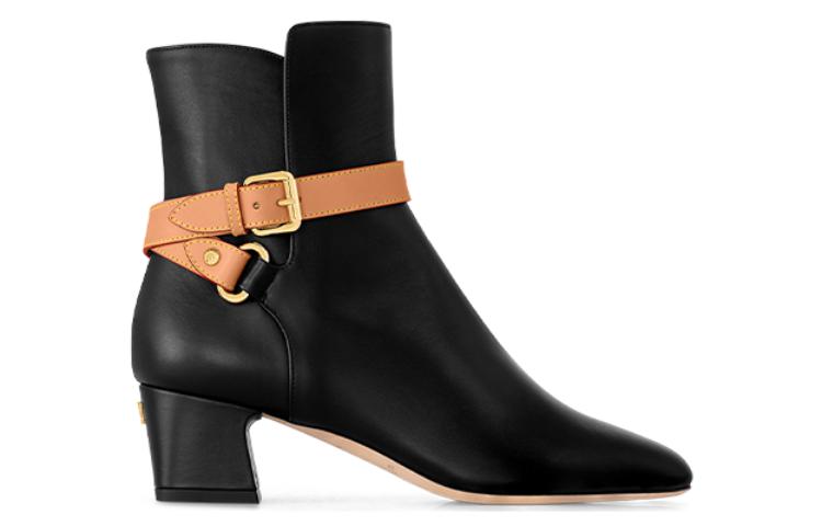 LOUIS VUITTON Ankle Boots 5cm Women's Black