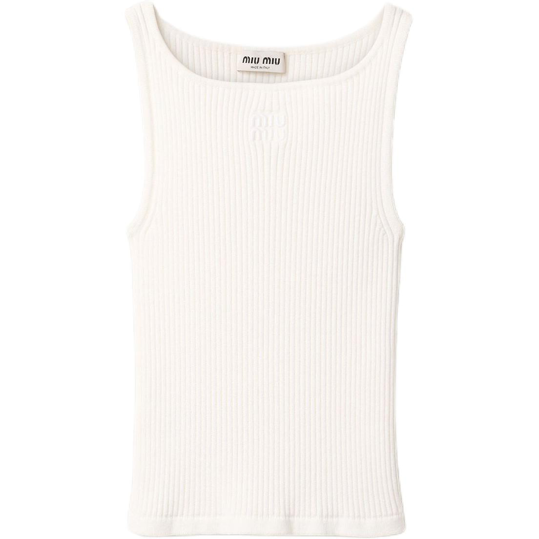 MIU MIU FW24 Tank Top Women's White
