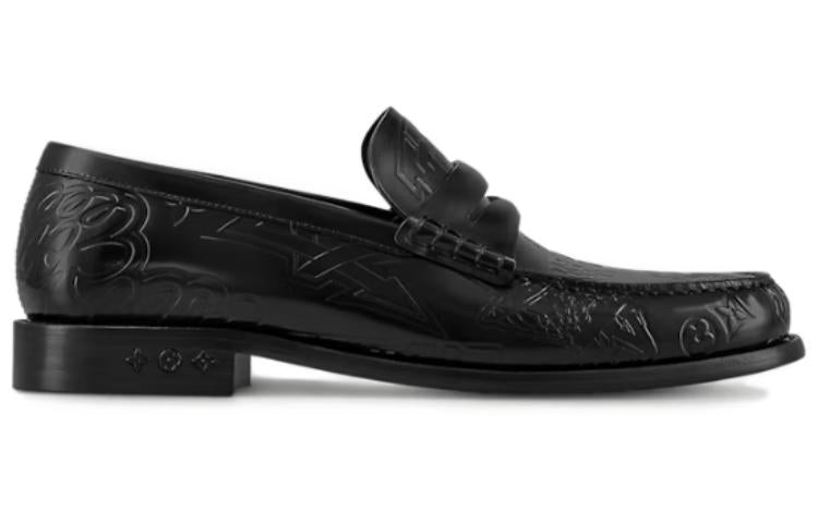 LOUIS VUITTON Loafers Men's Black
