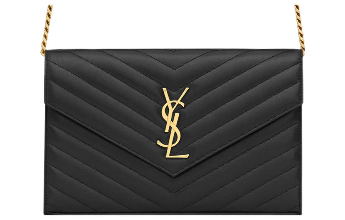 SAINT LAURENT Sheepskin Shoulder Bag, Crossbody Bag Women's Black