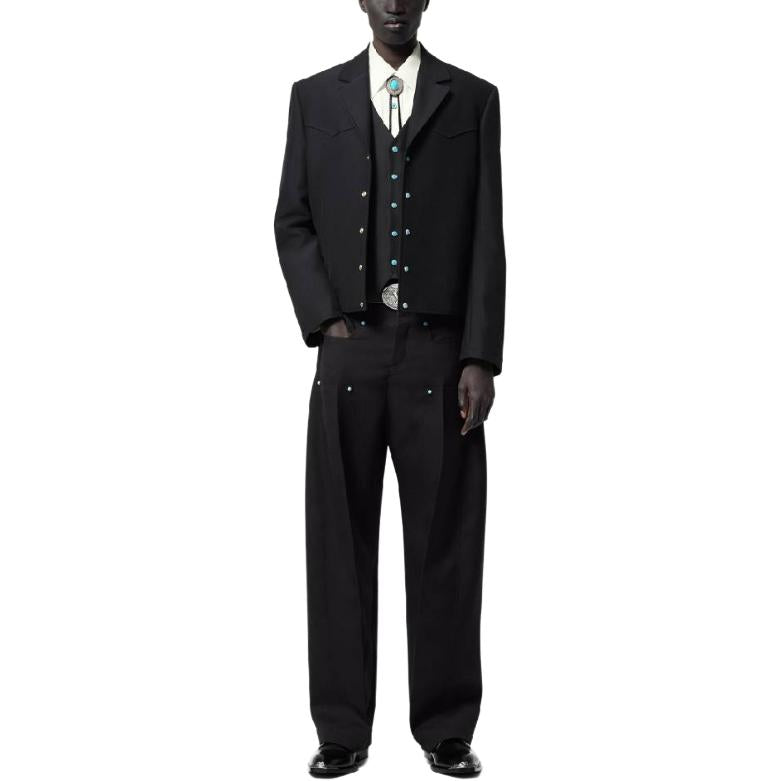 LOUIS VUITTON Western Cut Wool Jacket