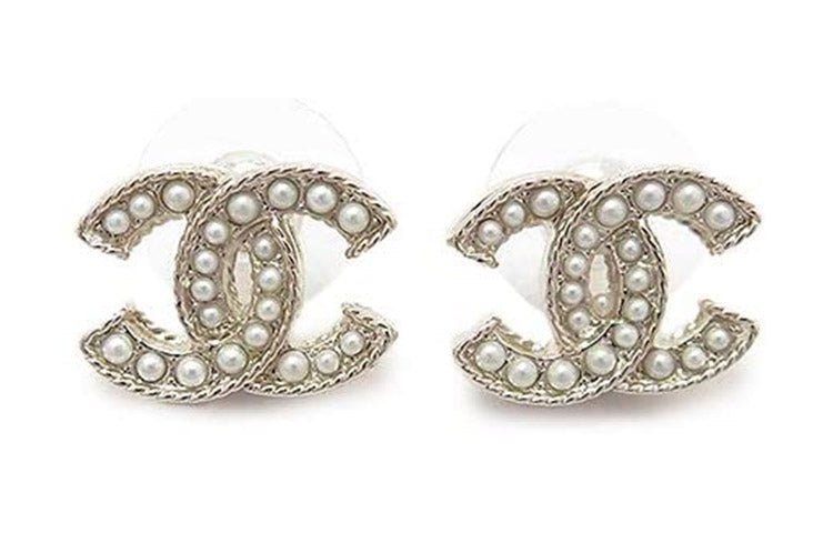 CHANEL Stud Earrings Women's