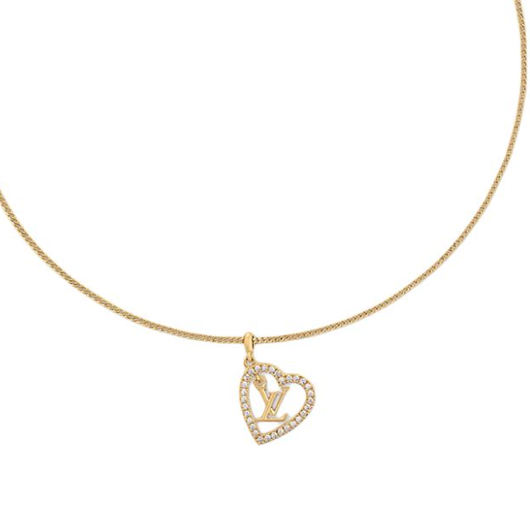 LOUIS VUITTON My Lv Heart Necklace
