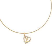 LOUIS VUITTON My Lv Heart Necklace