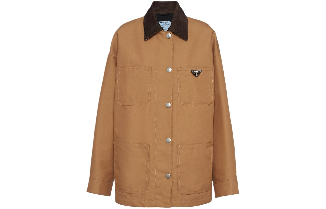 PRADA Triangle logo Canvas Blouson Jacket